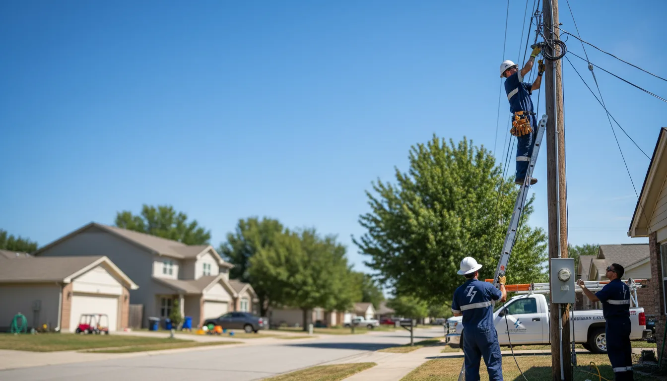 Residential electrician providing installation services in Quantico, MD